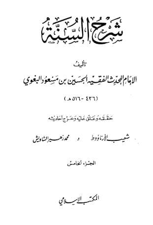 شرح السنة للبغوي (الجزء الخامس)
